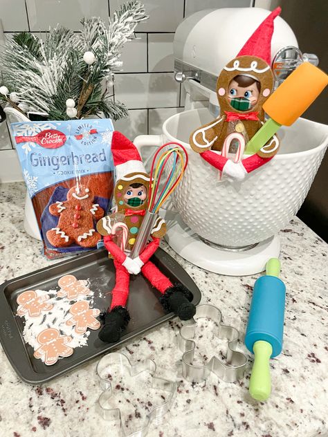 Elf On The Shelf Bake Cookies, Elf On The Shelf Baking Cookies, Elf On The Shelf Making Cookies, Baking Elf On The Shelf, Elf On Shelf Baking Ideas, Elf Baking Ideas, Elf On The Shelf Cookie Ideas, Elf On The Shelf Baking Ideas, Elf On The Shelf Baking