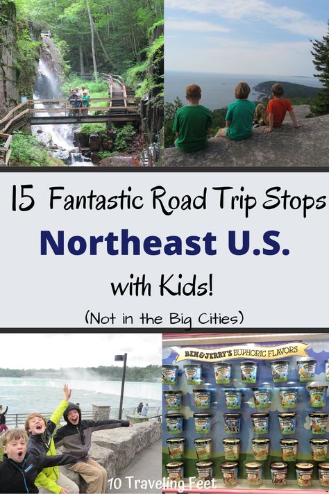 15 Amazing Things to Do on a New England Road Trip with Kids! (Not in Big Cities) - 10 Traveling Feet Best Northeast Road Trips, Michigan To Maine Road Trip, Northeast Family Roadtrip, East Coast Road Trip With Kids, Northeast Road Trip Summer, North East Road Trip U.s. States, New England Road Trip With Kids, New England Road Trip Summer, North East Road Trip