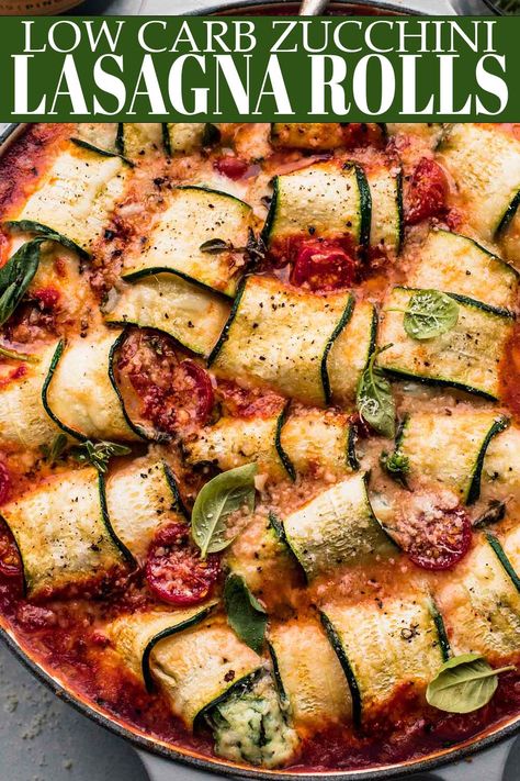 Vegetarian Zucchini Lasagna, Lasagna Zucchini, Low Carb Zucchini Lasagna, Zucchini Lasagna Rolls, Breakfast Tart, Most Pinned Recipes, Lasagna Rollups, Traditional Lasagna, Free Lunch