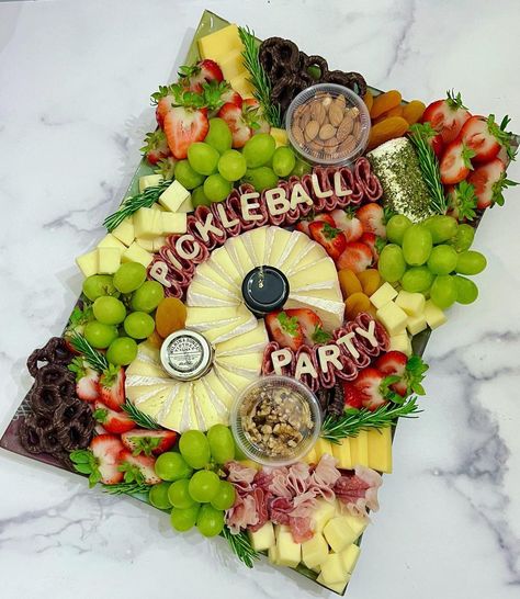 Pickleball Themed Food, Pickleball Party Food, Pickleball Birthday Party Ideas, Pickleball Themed Birthday Party, Pickle Ball Themed Party, Pickleball Party Decorations, Pickleball Themed Party, Pickleball Party Ideas, Pickle Party