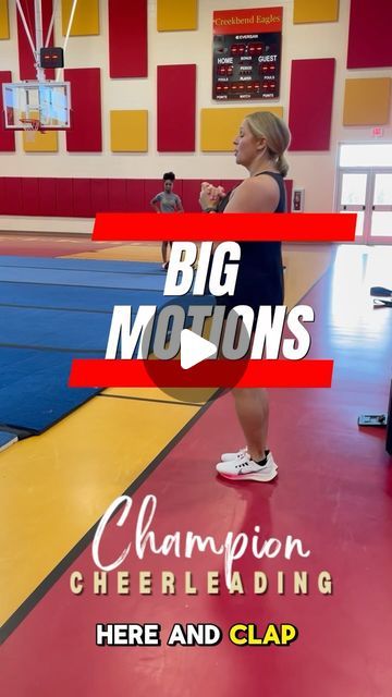 Coach Hock on Instagram: "BIG DRAMATIC motions if you please 🤌🏼 Let the judges SEE you! 👀 The same reason we have “stage makeup” in the dance world, you need stage motions in the cheer world 😃. 

Love working with my @creekbendcheer eagles 🫶🏼

 #cheerleading #cheer #cheercoach #cheerleader #cheersquad #cheerleaders" Cheerleading Choreography, Dance World, Cheer Coaches, Cheer Squad, Stage Makeup, The Dance, Cheerleading, Eagles, See You