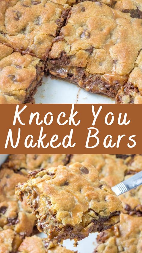 Knock You Naked Bars Recipe | Cheff Recipes Dessert Idea For Party, Pan Of Bars, Twin Bing Bars, Chocolate Bar Cookies Recipes, Potluck Recipes Appetizers, Quick Cookie Bars, Bake Sale Winners, Bars For Potluck, Dessert Recipes Mexican