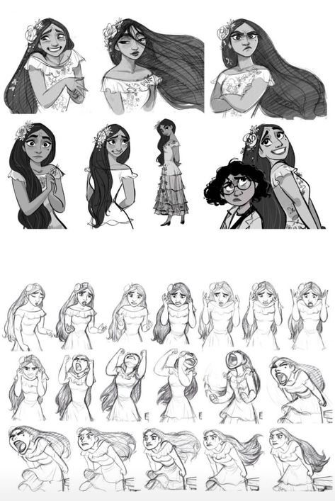 Disney Character Tutorial, Character Sheet Disney, Disney Character Model Sheets, Disney Facial Expressions Reference, Disney Character Expression Sheet, Animation Expression Sheet, Disney Character Sheet, Disney Character Drawings Sketches, Expression Sheet Character