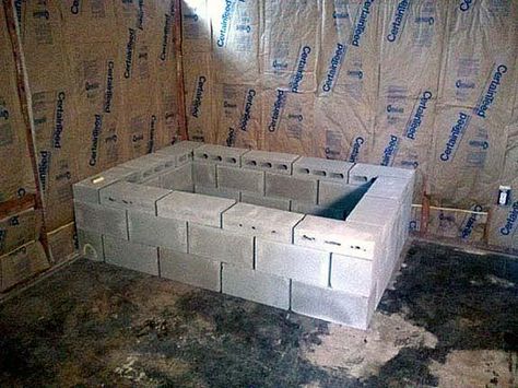 Roman Tub build thread - Ceramic Tile Advice Forums - John Bridge Ceramic Tile Diy Tile Bathtub, Roman Tub Ideas, Diy Bathtub Tile, Brick Bathtub, Diy Concrete Bathtub, Roman Bathtub, Custom Bathtub, Concrete Bathtub, Sunken Tub