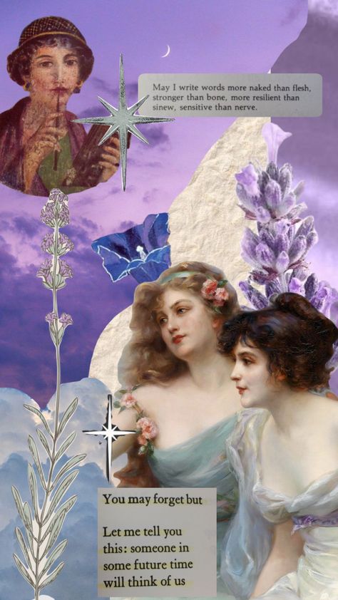 #lavender #sappho Sappho Aesthetic, Lavender Menace, Lady Aphrodite, Sapphic Art, Lavender Wallpaper, Fun Clothes, Aesthetic Vibes, Phone Background, Community Gardening