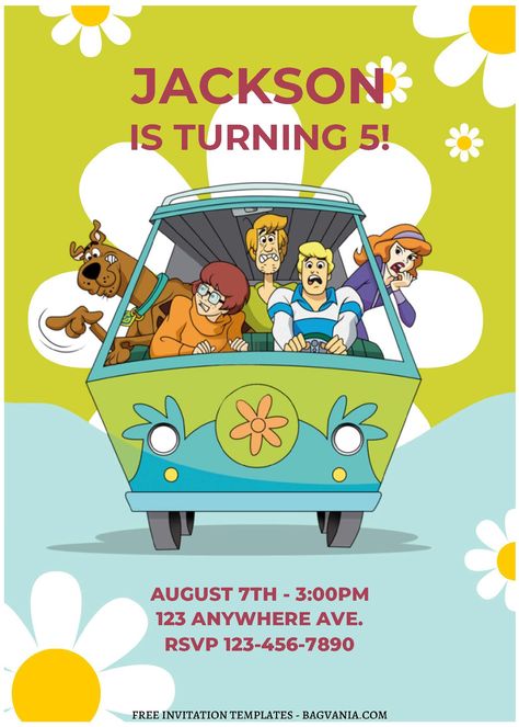 Free (Free Editable PDF) Lovely Scooby Doo & Friends Birthday Invitation Templates #free #freeinvitation2019 #birthday #disney #invitations #invitationtemplates Scooby Doo Decorations, Scooby Birthday, Scooby Doo Birthday, Scooby Doo Birthday Party, Birthday Party Locations, Scooby Doo Halloween, Halloween Birthday Invitations, Free Printable Birthday Invitations, Kids Birthday Party Invitations