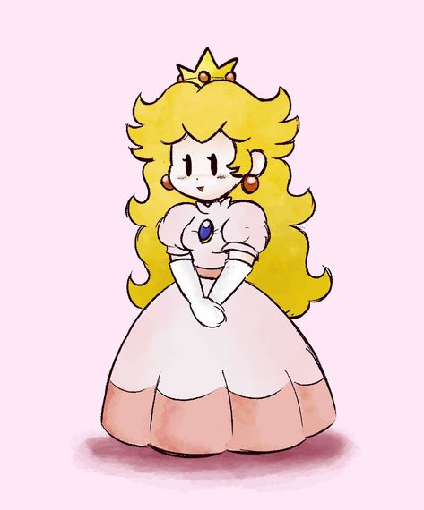 Princess Amelia, Mario Princesses, Princess Toadstool, Paper Peach, Peach Mario, Clothing Swap, Peach Art, Princesa Peach, Paper Mario