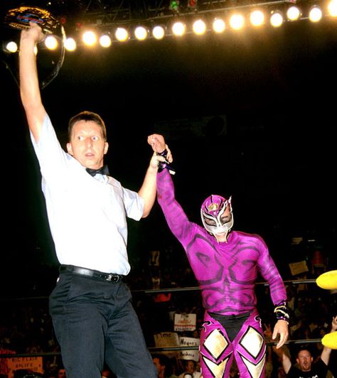 Rey Mysterio Jr. [ WCW Cruiserweight Champion ] Ray Mysterio, Japanese Wrestling, Rey Mysterio, Tna Impact, Professional Wrestling, Pro Wrestling, In America, Wwe, Soil