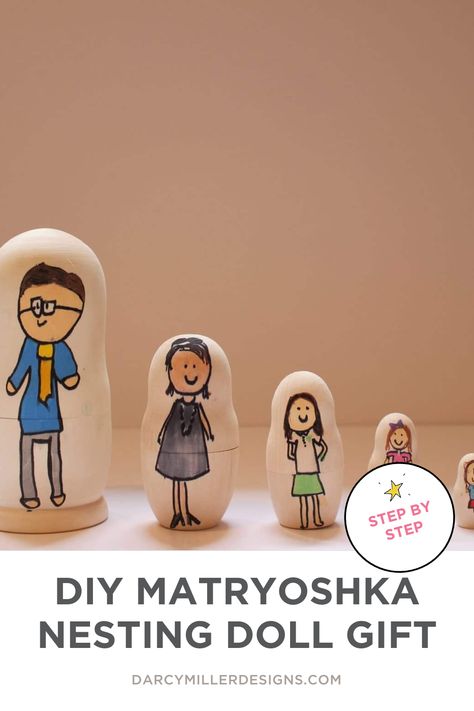 Discover the joy of creating your very own DIY Matryoshka nesting doll gift! Unleash your creativity and learn the step-by-step process to craft a unique gift that your loved ones will cherish for years to come. Don't miss out on this wonderful opportunity to impress them with your crafting skills! Nesting Dolls Diy Ideas, Nesting Dolls Craft, Nesting Dolls Diy, Make Your Own Hat, Passover Seder Plate, Diy Party Ideas, Craft Templates, Kids Head, Drink Gift