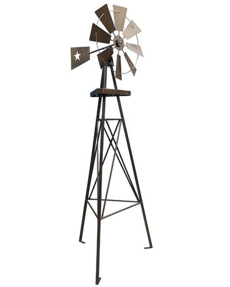 You'll love the Nine Feet Star Tripod Windmill at Wayfair - Great Deals on all Outdoor products with Free Shipping on most stuff, even the big stuff. Homemade Windmill, Sprawling Ranch, Farm Windmill, Farmhouse Printables, Windmill Decor, Metal Windmill, Metal Flag, Star Cut Out, Pump House