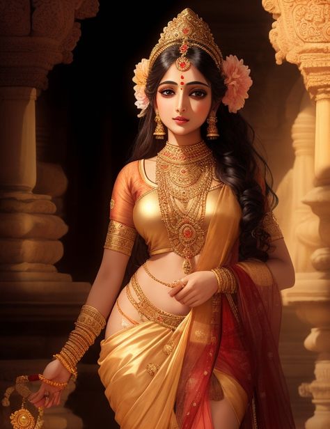 Sita Goddess, Mata Sita, Elegant Girls, Indian Women Painting, Hindu Goddess, Women Painting, Indian Goddess, Elegant Girl, Hindu Deities