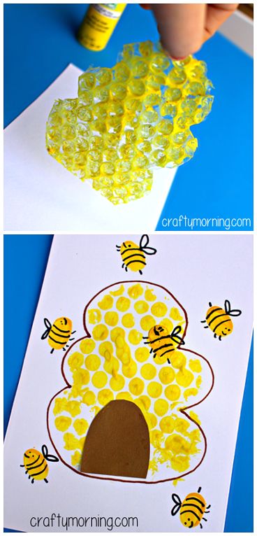 Insects And Spiders Preschool Activities, Bee Art Project, Aktiviti Tadika, Bee Craft, Kraftangan Prasekolah, Bee Crafts For Kids, Theme Preschool, Insects Theme, Bug Crafts