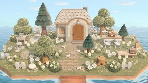 Cottage Core Animal Crossing, Happy Home Paradise, Reading Garden, Animal Crossing New Horizon, Willow House, Happy Home Designer, Animal Crossing Wild World, Paradise Garden, Anime Printables