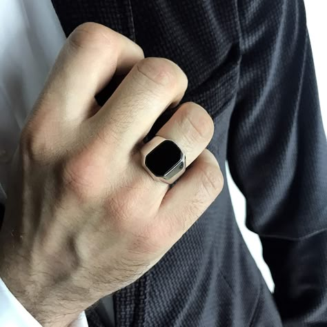 Black onyx ring