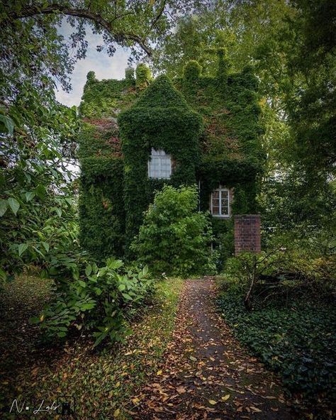 Pat on Twitter: "https://t.co/E8N8eYZBhY" / Twitter Ivy House, European Antiques, Cabin In The Woods, English Cottage, Photo On Wood, Abandoned Houses, Cozy Cottage, Beautiful Mountains, Pretty House