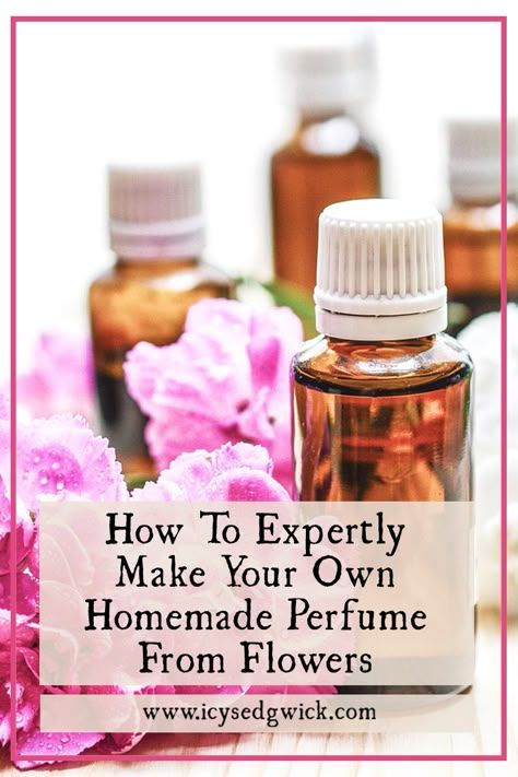 Making homemade perfume needn't be difficult. This post breaks down ways to make your own from flower petals or essential oils. Click to learn more. How To Make Homemade Perfume, Diy Perfume Oil, Diy Perfume Recipes, Flowerbomb Perfume, Essential Oil Perfumes Recipes, Homemade Perfume, Unique Handmade Gifts, Flower Perfume, Perfume Recipes