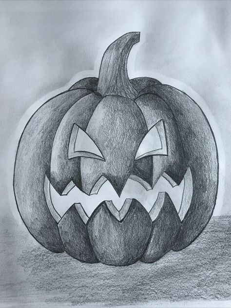 Jackolantern Sketches, Jack O Lantern Sketch, How To Draw A Jack O Lantern, Pumpkin Pencil Drawing, Halloween Drawings Pumpkins, Draw Jack O Lantern, Halloween Pumpkins Drawing, Spooky Pumpkin Drawing, Draw A Jack O Lantern