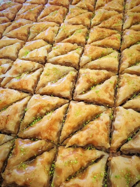 Assyrian Food - Homemade Baklava Assyrian Food, Homemade Baklava, Kurdish Food, Food Homemade, Middle Eastern Recipes, Food Pin, Baklava, Middle Eastern, Cooking Recipes