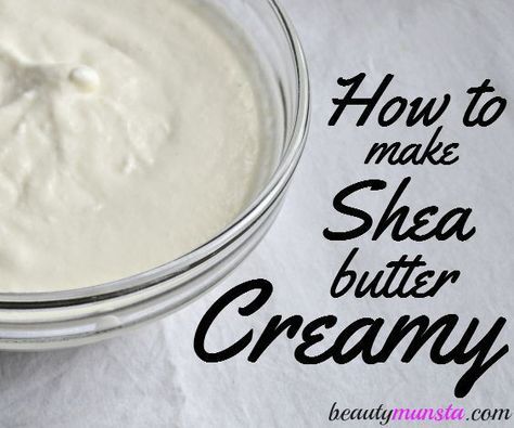 Learn how to make shea butter creamy with one of the best shea butter mix recipes! Shea Butter Lotion Recipe, Shea Butter Soap Recipe, Natural Beauty Hacks, Shea Butter Face, Shea Butter Moisturizer, Shea Butter Recipes, Shea Butter Benefits, Shea Butter Cream, Shea Butter Lip Balm