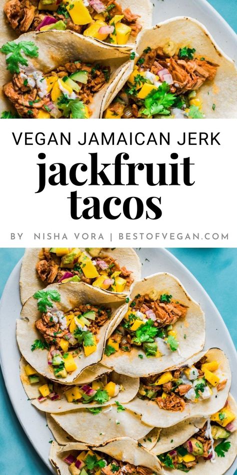 This recipe for Vegan Jamaican Jerk Jackfruit Tacos by Nisha Vora from Rainbow Plant Life is unique and easy to make since it’s made in an Instant Pot. It’s also got the perfect mix of spicy and refreshing and is incredibly flavorful and well-balanced. 🌮🌿 Jerk Jackfruit Tacos, Unique Vegan Recipes, Jerk Jackfruit, Tacos Instant Pot, Recipes For Instant Pot, Vegan Jamaican, Cultural Recipes, Rainbow Plant Life, Vegan Jackfruit