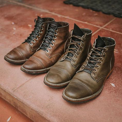 Chromepak Brothers 🥾: Viberg x 3Sixteen Coffee Chromepak Service Boots 🥾: Viberg x 3Sixteen Olive Chromepak Service Boots . . . . #wdywt… Grey Flannel Trousers, Viberg Boots, Service Boots, Navy Sport Coat, Ben Silver, Proper Cloth, Todd Snyder, Grey Flannel, Black Suit