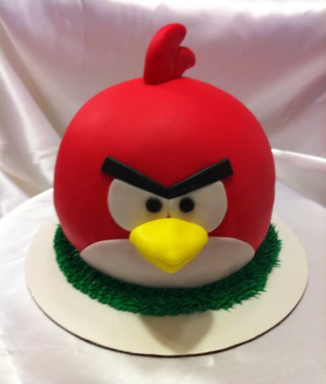 Angry bird cake Angry Birds Birthday Cake, Angry Bird Cake, Angry Birds Birthday, Red Angry Bird, Angry Birds Cake, 17 Birthday, Bird Cake, Princess Theme Birthday, Princess Theme Birthday Party