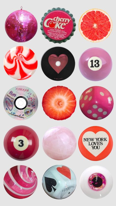 pink/red circle collage Pink Circle Icon, Aesthetic Circle Pfp, Phone Backgrounds Aesthetic Vintage, Circular Things, Bedroom Aesthetic Vintage, Phone Backgrounds Aesthetic, Ig Icons Highlights Aesthetic, Circle Collage, Art Pins