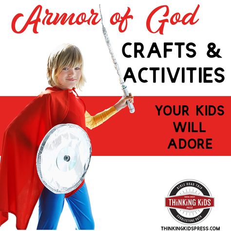 Armor Of God Vbs Decorations, Armor Of God Crafts, God Activities, Castle Decorations, God Crafts, Armor Of God Lesson, Biblical Homeschooling, Character Activities, Praying In The Spirit