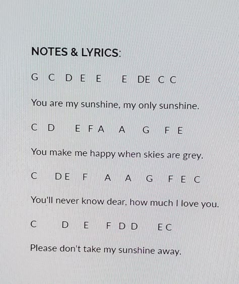 You Are My Sunshine Flute Sheet Music, You Are My Sunshine Sheet Music, Easy Flute Songs With Notes, Sticky Clarinet Notes, Flute Letter Notes, Hamilton Piano Notes Easy, Songs To Play On Flute, Piano Sheet Music With Letters Popular, Flute Sheet Music With Letters Disney