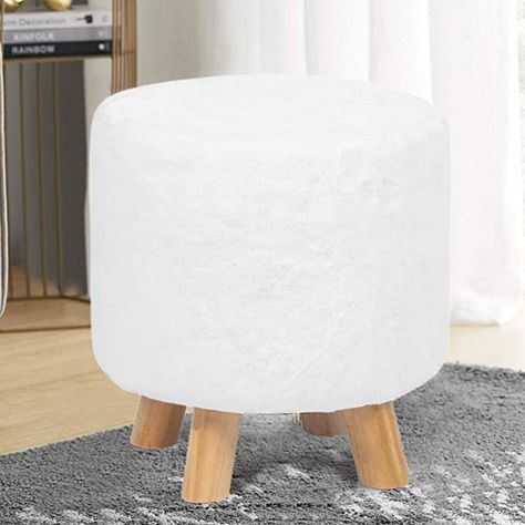 Small Round Ottoman, Small Footstool, White Stool, Footstool Ottoman, Small Ottoman, Foot Rest Ottoman, Modern Ottoman, Cat Bed Furniture, Square Ottoman