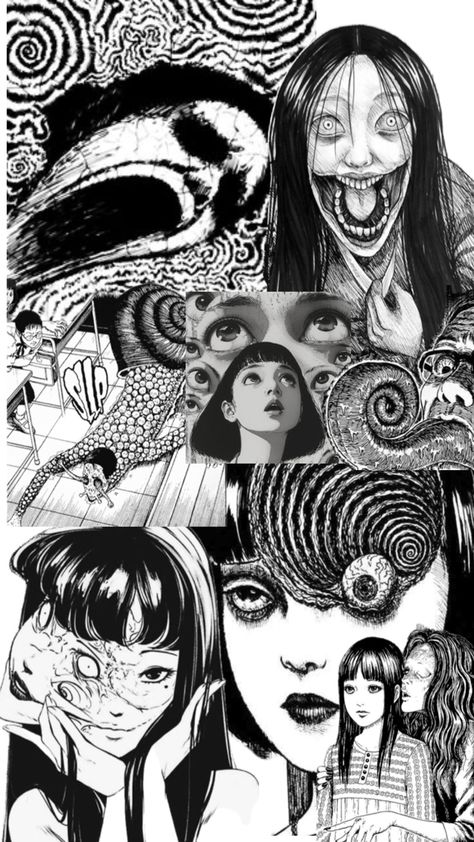 Junji Ito Maniac, Junji Ito Art, Funny Halloween Costumes For Women, Tomie Junji Ito, Clever Costumes, Junji Ito Collection, Nghệ Thuật Kinh Dị, Scary Wallpaper, Japanese Horror