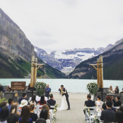 Julianne Young Weddings on Instagram: “What a dream to be married in a cathedral of mountain views on the stunning property of @fairmontcll 🏔 Congratulations to our wonderful…” Fairmont Lake Louise, Wedding Venue Lake, Lake Louise Wedding, Mexico Wedding Venue, Fairmont Chateau Lake Louise, Young Wedding, Chateau Lake Louise, Rocky Mountain Wedding, Los Angeles Wedding Photographer