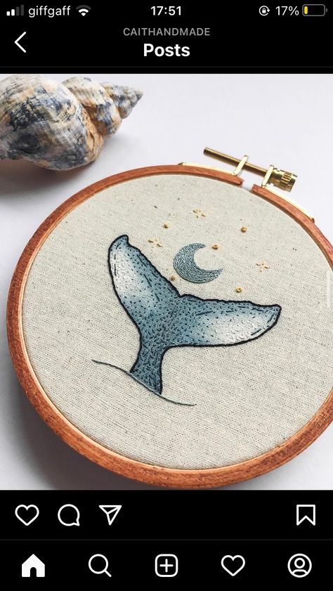 Whale Embroidery, Embroidery Ideas, Embroidery Patterns, Coin Purse, Wallet, Embroidery, Pattern, Quick Saves