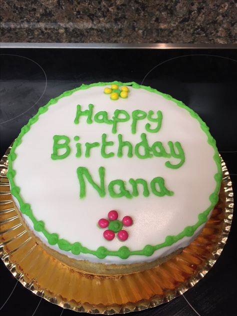 Happy Birthday Nana cake Happy Birthday Nana Cake, Happy Birthday Nana, Best Poses For Pictures, Cake Designs Birthday, Celebration Cakes, Cake Designs, Happy Birthday, Birthday Cake, Cake