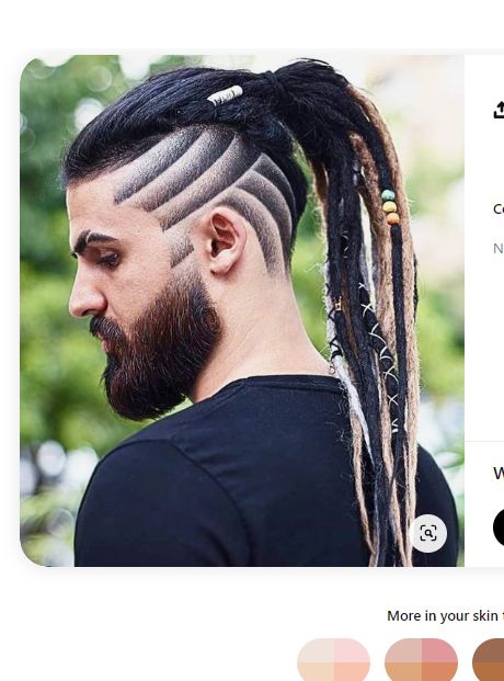 Viking Haircut, Braids For Men, Long Curly Hair Men, Braid Styles For Men, Fishtail Braids, Shaved Hair Designs, Dreadlock Hairstyles For Men, Men Hairstyle, Viking Hair