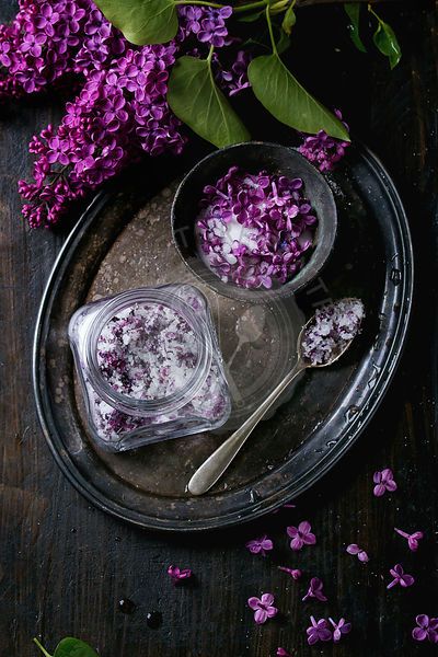 The Picture Pantry Food Stock Photo Library | Lilac flowers in sugar Yogurt Smoothie Bowl, Lilac Branch, Fried Spring Rolls, Free Business Card Design, Pantry Food, Iron Bowl, Food Stock, Vintage Tray, Yogurt Smoothies