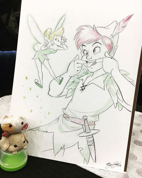 Brianna Garcia on Instagram: “#bronycon #peterpan #tinkerbell #sketch” Tinkerbell Sketch, Peter Pan Drawing, Tinkerbell Drawing, Brianna Garcia, Marvel Endgame, Animation Drawing Sketches, Easy Disney Drawings, Rapunzel Disney, Tinkerbell And Friends