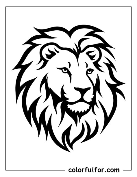 Lion Silhouette Art, Lion Svg Free, Simple Lion Tattoo Outline, Drawing Ideas Lion, How To Draw Lion, Lion Drawing Easy, Lion Vector Art, Drawing Of A Lion, Lion Outline