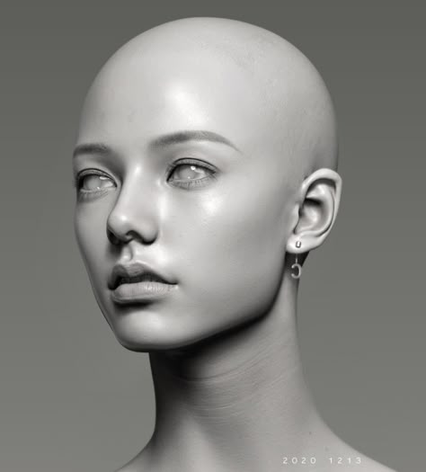 ArtStation - NEWLOOKgirl01, RAF RAY 3d Karakter, Head Anatomy, Face Anatomy, Anatomy Sculpture, Digital Sculpting, Digital Sculpture, 얼굴 그리기, Face Drawing Reference, Human Anatomy Art