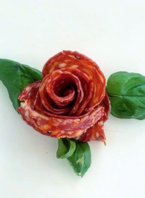 pepperoni rose Archives - THE SALAD WHISPERER How To Make Salami Flowers, Salami Flowers, Charcuterie Flowers, Salami Charcuterie, Keto Charcuterie, How To Make Salami, Charcuterie Wreath, Salami Rose, Easy Charcuterie