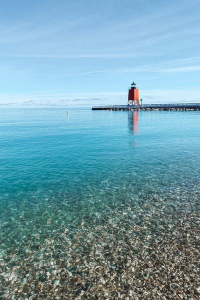 Things To Do In Michigan, Michigan Bucket List, Vacation Bucket List, Charlevoix Michigan, South Haven Michigan, Michigan Adventures, Michigan Road Trip, Pier Light, Lake Michigan Beaches