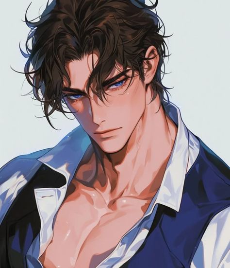 Manwha Males, Handsome Guy Drawing, Manhwa Hairstyle, Werewolf Oc Male, Prince Oc, Male Character Art, Manhwa Men, Heaven Art, Characters Inspiration Drawing