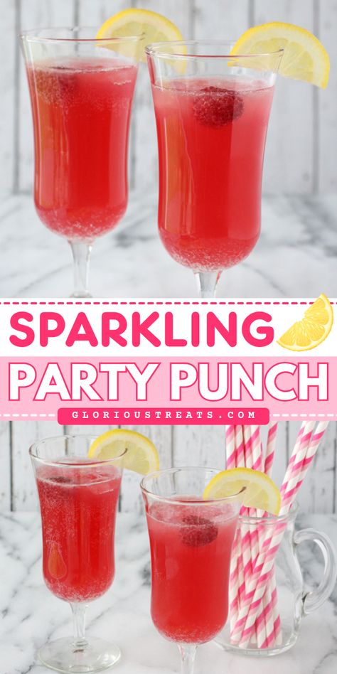 It's the best sparkling party punch and a must-have for your summer drink ideas! Learn how to make this easy party punch that's made with lemonade, pomegranate juice, sparkling water, and rum. Everyone will love this! Summer Drink Ideas, How To Make Punch, Sparkling Punch, Easy Party Punch, Juice Party, Refreshing Summer Recipes, Summer Punch, Great Dinner Recipes, Party Punch Recipes