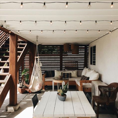 simply-divine-creation: Bri Heiligenthal Patio Under Decks, Under Deck, Casa Exterior, Patio Interior, House Doctor, Outdoor Rooms, Handmade Home Decor, House Inspo, My New Room