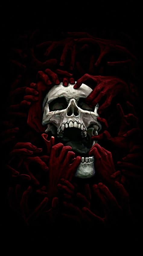 Wallpaper Iphone Skull, Black Aesthetic Wallpaper Iphone, Wallpaper Emo, Emo Skull, Impressive Wallpaper, Colorful Skull Art, Ahri Wallpaper, Skeleton Artwork, Scary Wallpaper