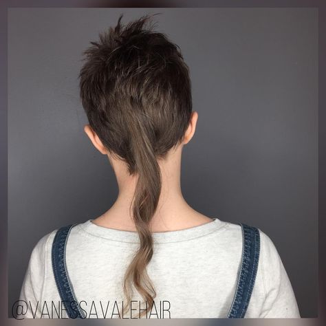 #rattail #rattailgirl #shorthair Rat Tail Hairstyle, Imbolc Crafts, Rat Tail Haircut, Rat Tails, Imbolc Ritual, Full Ponytail, Long Hairstyles For Men, Tail Hairstyle, Growing Your Hair Out