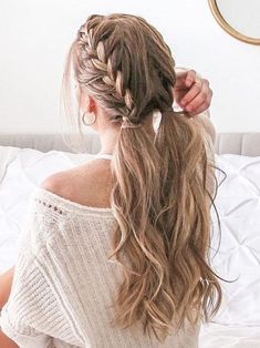 Hairstyles For Fathers Day, Cute Hairstyles 4th Of July, Pigtail Styles Women, July 4th Hairstyles Women, Curled Pigtails Hairstyles, Hairstyles For Recognition Day, Hair Styles For 4th Of July, Cute Hairstyles For 4th Of July, 4 Th Of July Hairstyles