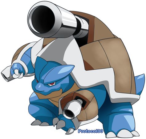 Mega Blastoise by Protocol00 Ww2 Drawings, Gen 6 Pokemon, Water Pokemon, Pokemon Blastoise, Mega Evolution Pokemon, Rayquaza Pokemon, Flying Type Pokemon, Pokemon Fusion Art, Pokemon Starters