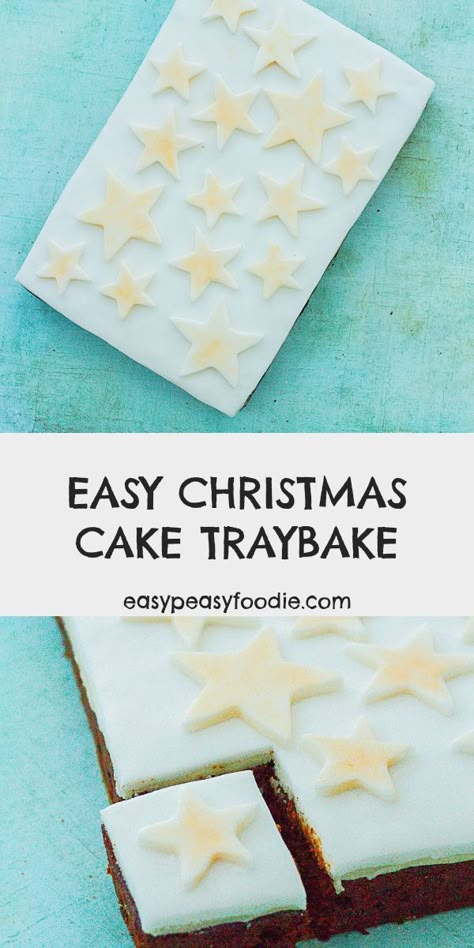 A classic Christmas cake… in traybake form! This Easy Christmas Cake Traybake is easy to make, easy to decorate and easy to cut – perfect for Christmas entertaining and practically fool-proof. #fruitcake #christmascake #christmascaketraybake #christmastraybake #traybake #christmas #easychristmas #easypeasychristmas #christmasfood #easychristmasfood #christmasrecipes #easychristmasrecipes #christmasbaking #bakingwithkids #christmasbakingwithkids #easyentertaining #partyfood #easypeasyfoodie Cake Traybake, Easy Christmas Cake, Homemade Christmas Cake, Traditional Christmas Cake, Cake Receipe, Christmas Cakes Easy, Christmas Recipes Easy, Christmas Tray, Tray Bake