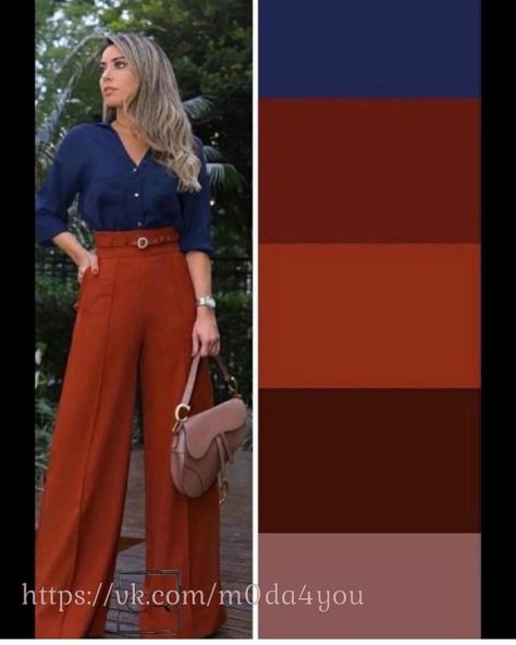 Outfit Color Combos, Autumn Color Palette Fashion, Colour Combinations Fashion, Color Combos Outfit, Color Blocking Outfits, Color Combinations For Clothes, Fall Color Palette, Neue Outfits, Stylish Work Outfits